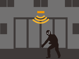 人感センサによる面警戒