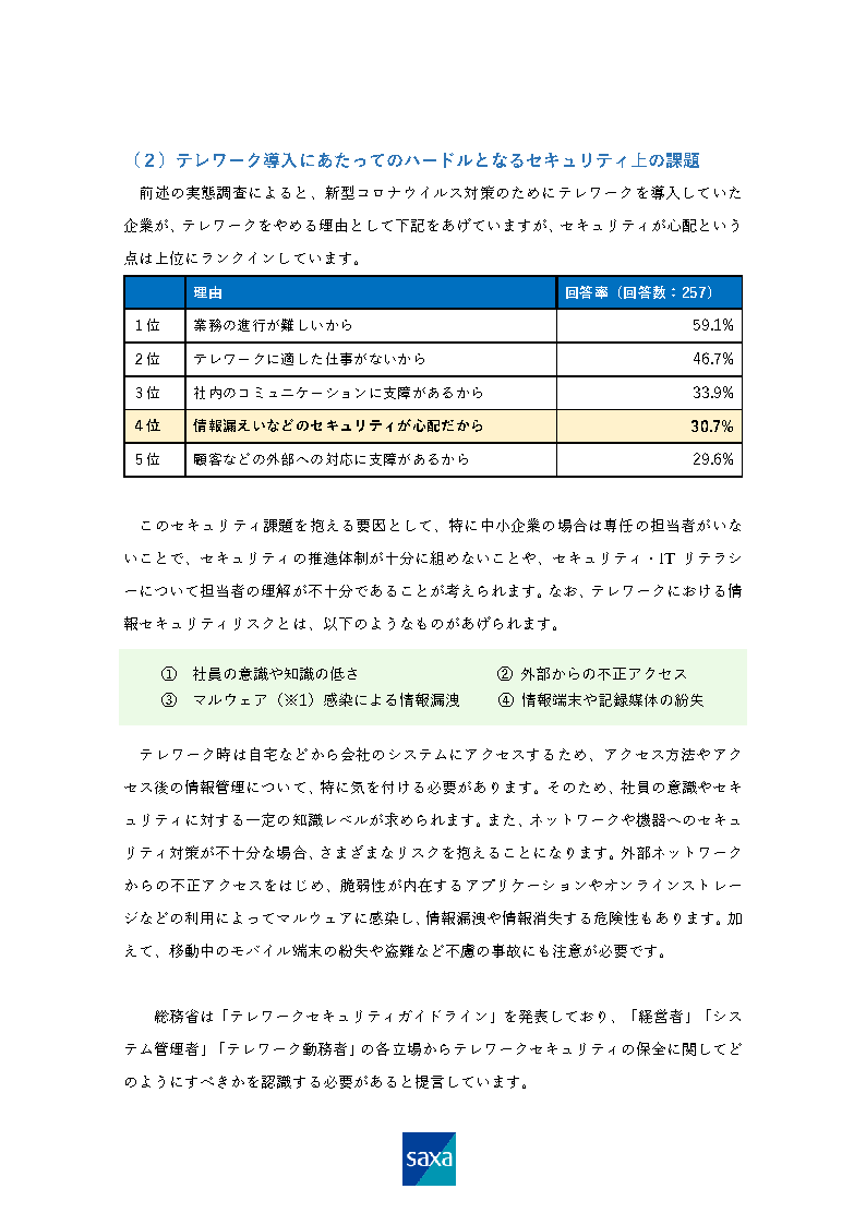 テレワークの導入時に気を付けたい立場ごとのセキュリティ対策とは