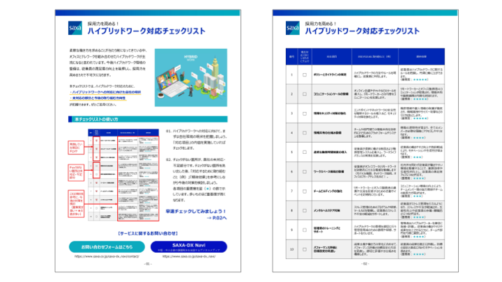 採用力を高める！<br>ハイブリッドワーク対応チェックリスト